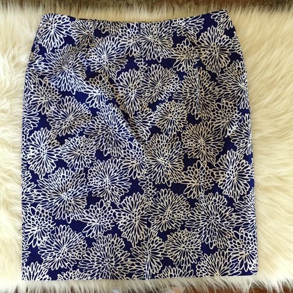 Liz Claiborne Size 14 Skirt Pencil Floral Straight - Picture 2 of 5